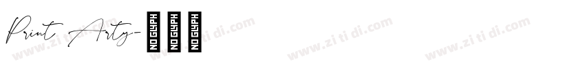 Print Arty字体转换